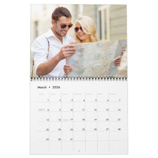 2025 Fotokalender Familienaam groen Kalender (Mar 2026)