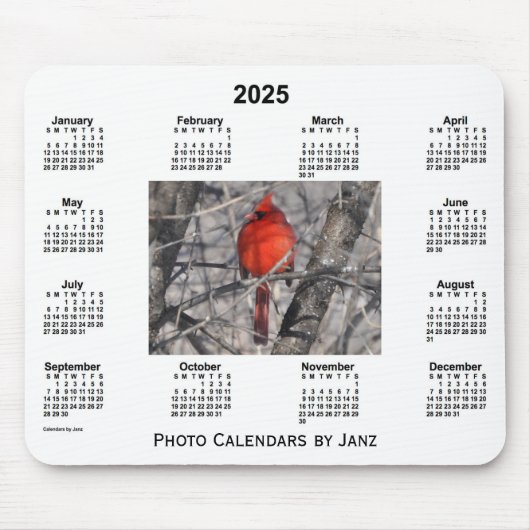 2025 Fotokalender in kardinaal formaat, gemaakt do Muismat (Voorkant)