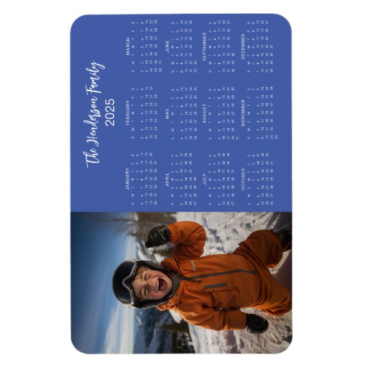 2025 Fotokalender magneet (Verticaal)