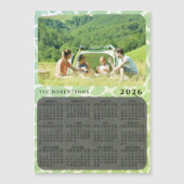 2025 Fotokalender Magneet Familienaam Groen (Voorkant)