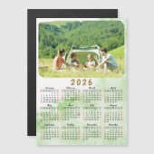 2025 Fotokalender Magneet Groene Nebula Rood Zwart (Voorkant / Achterkant)