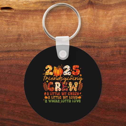 2025-friendsgiving-crew-matching-funny-thanksgivin sleutelhanger (Voorkant)
