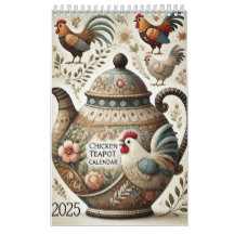 2025 Fun Chicken Theepots Kalender