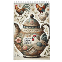 2025 Fun Chicken Theepots Kalender