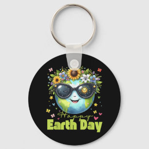 2025: Funny Earth Day – Red de planeet Schattigee Sleutelhanger