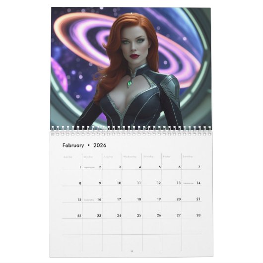 2025 Galactic Calendar Kalender (Feb 2026)