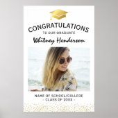 2025 Gefeliciteerd Afstuderen Foto Poster (Voorkant)