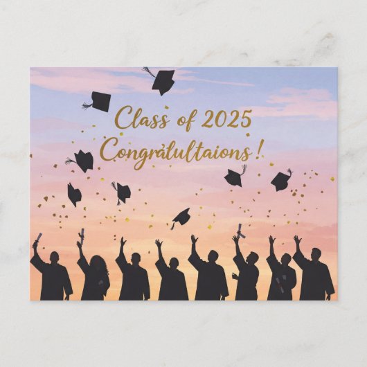 2025: Gefeliciteerd!" Briefkaart (Voorkant)