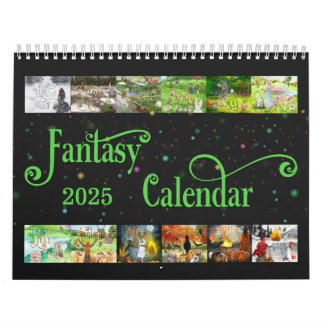2025 Geïllustreerde Fantasiekalender Personalisere Kalender