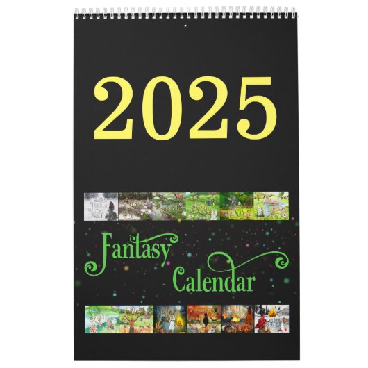 2025 Geïllustreerde Keltische Fantasy Kalender (Hoes)