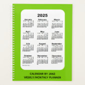 2025 Gele groene agenda van Janz (Voorkant)