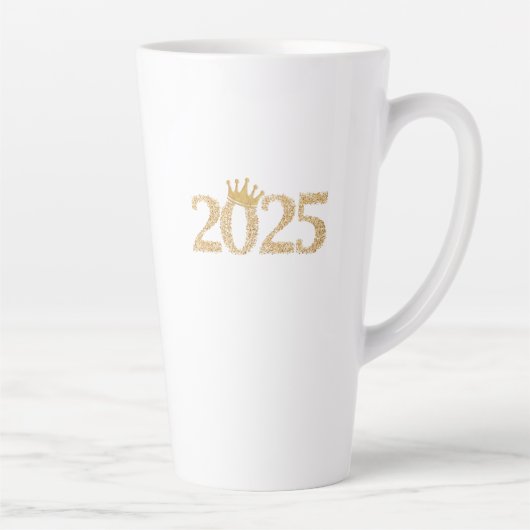 2025 Gelukkig Nieuwjaar Latte Mok (Rechts)