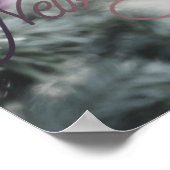 2025 Gelukkig Nieuwjaar Roze Custom Business Poster (Hoek)