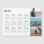 2025 Gepersonaliseerde foto collage kalender magne (Voorkant)