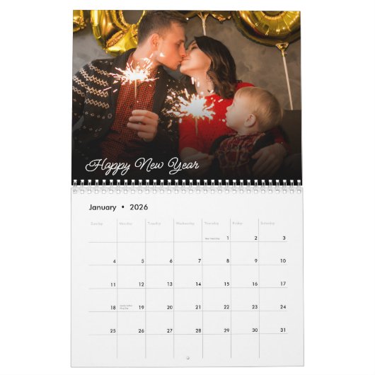 2025 Gepersonaliseerde kalender Aangepaste foto's  (Jan 2026)