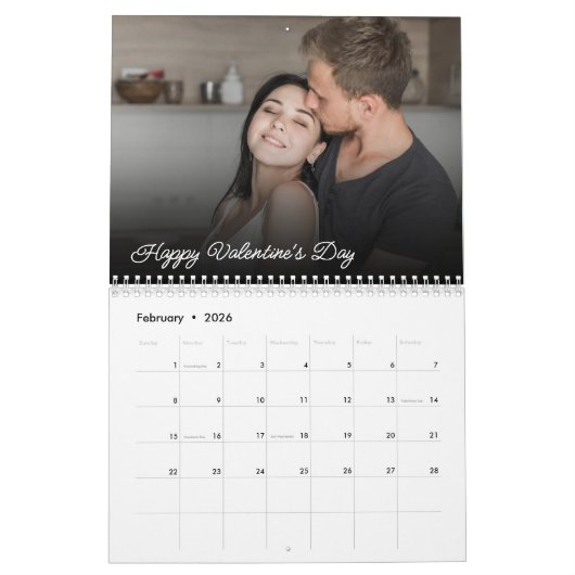 2025 Gepersonaliseerde kalender Aangepaste foto's  (Feb 2026)