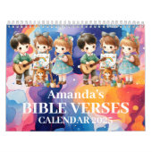 2025 Gepersonaliseerde Kinder Bijbeltekst Kalender (Hoes)