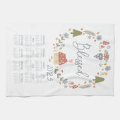 2025 Gezegende Theedoek Kalender Land Krans (Horizontaal)