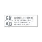 2025 Gold Bold AFSTUDEERDER Typografie Afstuderen  Zelfinktende Stempel (Design)