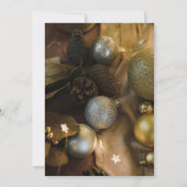 2025 Gold Glitter Nieuwjaar Eve custom jaar Kaart (Achterkant)