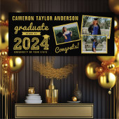 2025 Gold Sketch Drie Foto Collage Afstudeerder Pa Spandoek