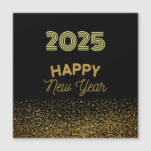 2025 - Golden&Black artistieke magnetische kaart (Voorkant)