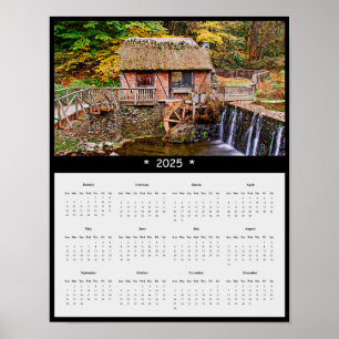 2025 Gomez Mill Muur Kalender Poster