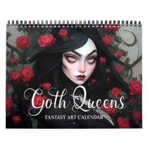 2025 Gothic Queens Fantasy Kunstkalender Kalender