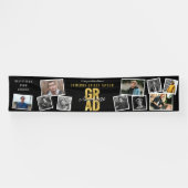 2025 Goud AFSTUDEERDER 10 Foto Modern Graduation P Spandoek (Horizontaal)