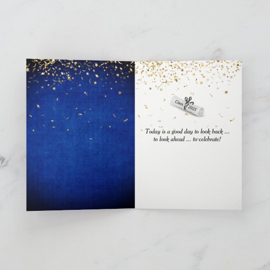 2025 Gouden Afstuderen Laurel Krans Kaart (Binnen)