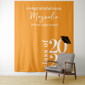 2025 Graduation Cap Banner Achtergrond Wandkleed (In situ)