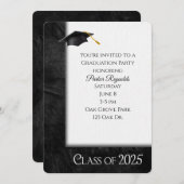 2025 Graduation Party Leather Lijst Kaart (Voorkant / Achterkant)