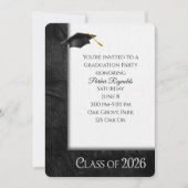 2025 Graduation Party Leather Lijst Kaart (Voorkant)