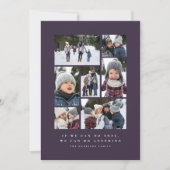 2025 grappige motiverende fotocollage pruim feestdagenkaart (Voorkant)