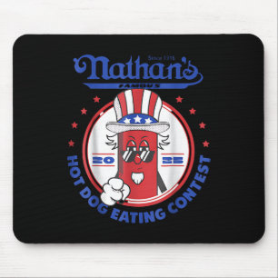 2025 Grappige Nathans Famous 2025 Hotdog Eet Cont Muismat