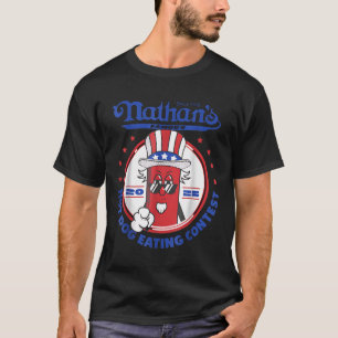 2025 Grappige Nathans Famous 2025 Hotdog Eet Cont T-shirt