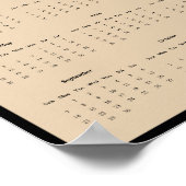 2025 Gravende Uil Wandkalender Poster (Hoek)