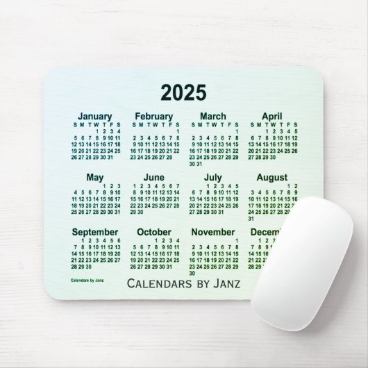 2025 Green Leaf Smoke Calendar van Janz Muismat (Met muis)