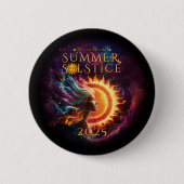 2025 Greensboro Summer Solstice Festival gedateerd Ronde Button 5,7 Cm (Voorkant)