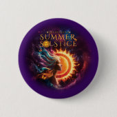 2025 Greensboro Summer Solstice Festival Paarse Ronde Button 5,7 Cm (Voorkant)