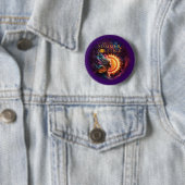 2025 Greensboro Summer Solstice Festival Paarse Ronde Button 5,7 Cm (In situ)