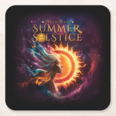 2025 Greensboro Summer Solstice Festival Souvenir Kartonnen Onderzetters (Voorkant)
