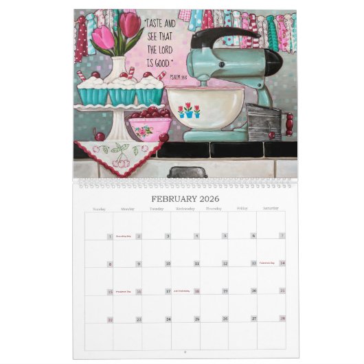 2025 Groeien in Grace Inspirerend Bloemenkalender Kalender (Feb 2026)