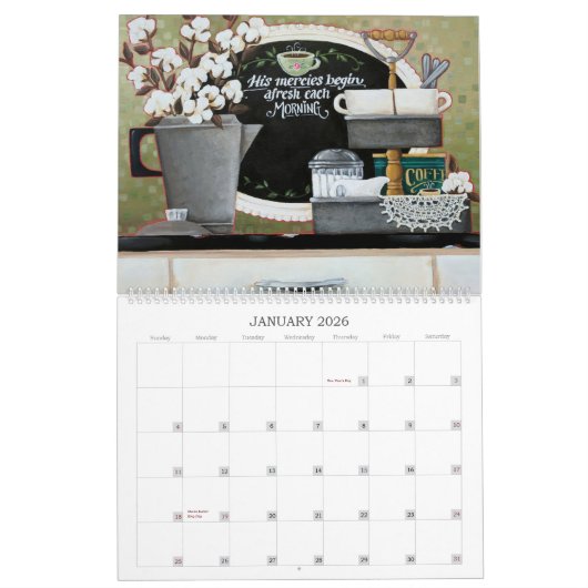 2025 Groeien in Grace Inspirerend Bloemenkalender Kalender (Jan 2026)