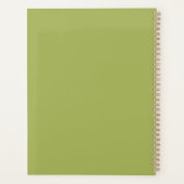 2025 Groen met Oranje Sunburst Planner (Achterkant)