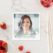 2025 Groen Script Foto Afstudeerfeest Servet (Insitu)