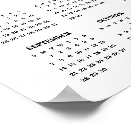 2025 Handsome Blue Jay Poster Kalender (Hoek)