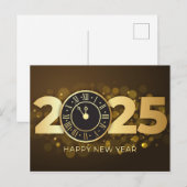 2025 Happy New Year Wenskaart Briefkaart (Voorkant / Achterkant)