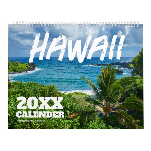 2025 Hawaii Schilderachtig wandkalender Kalender