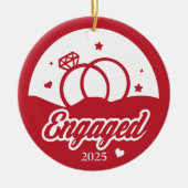 2025 Het begin van Forever Personalized Keramisch Ornament (Voorkant)